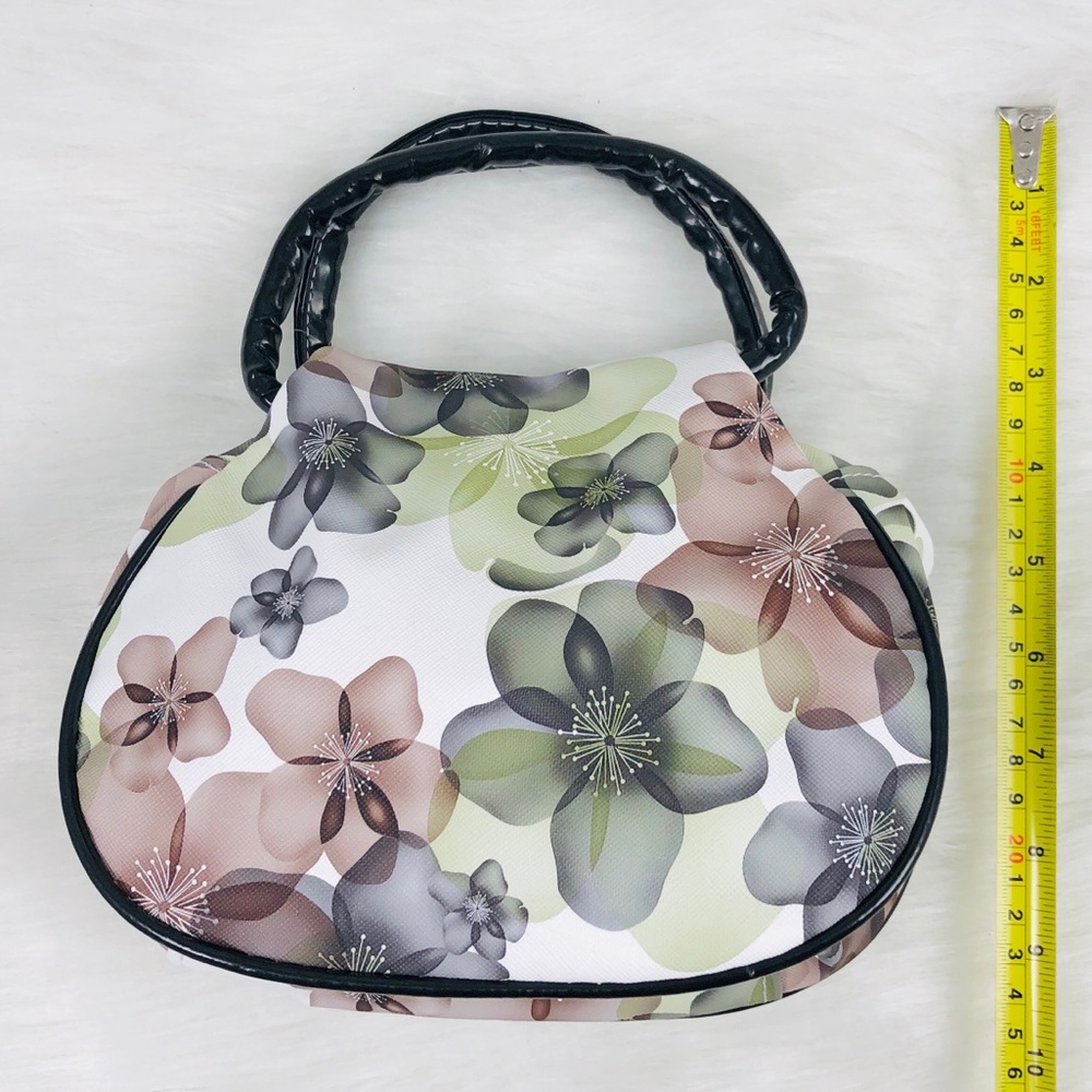 HP❤️New! Vintage Flowers Two Zip Compartments Bag - Picture 7 of 7
